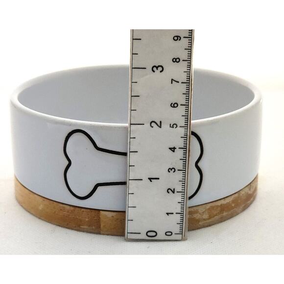 PET BOWL-Dog-Food-Water-Simple Design-Wood Bottom-Small - Picture 8 of 8